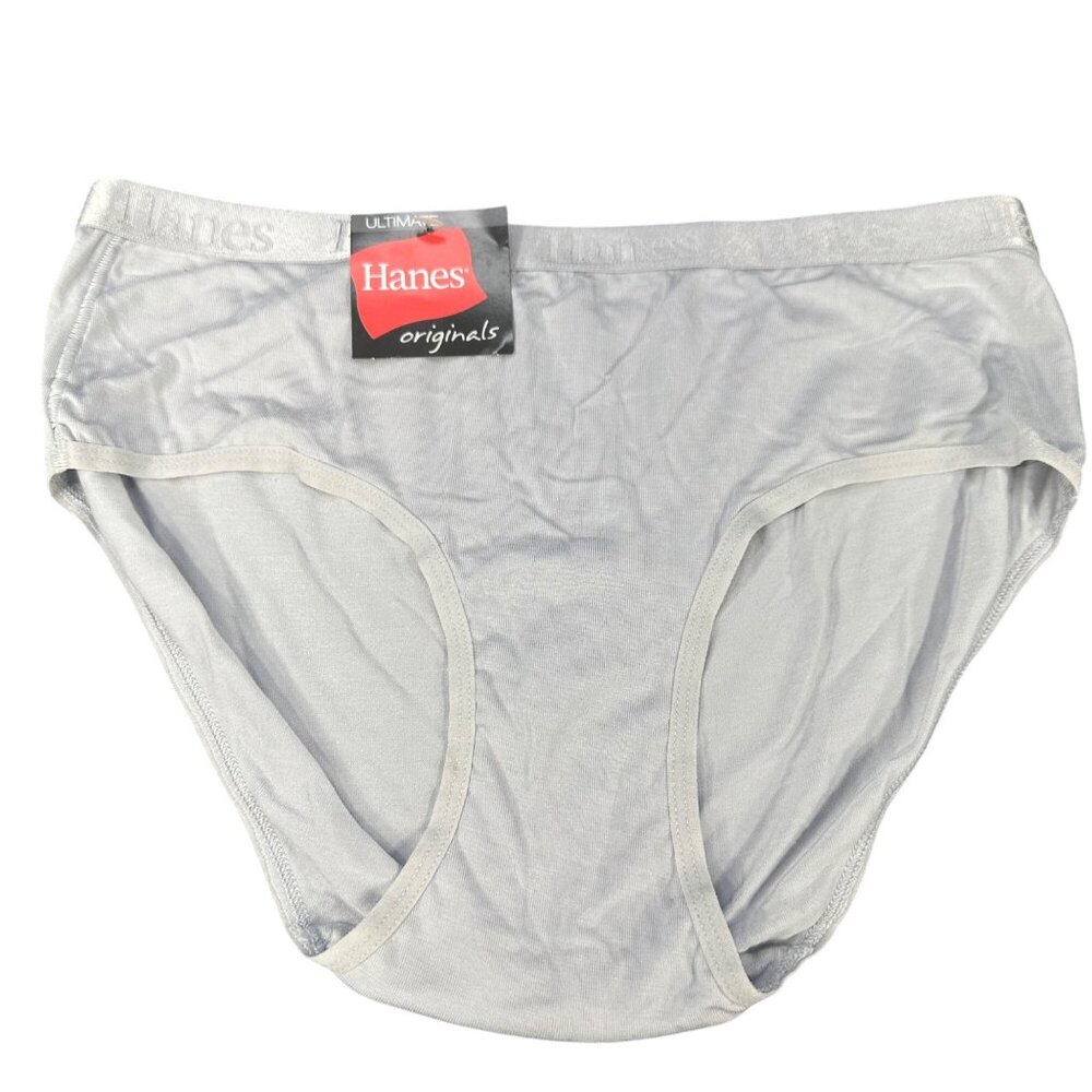 Hanes Originals Womens Size Small 5 Hipsters Bamboo Blend Gray New With Tags